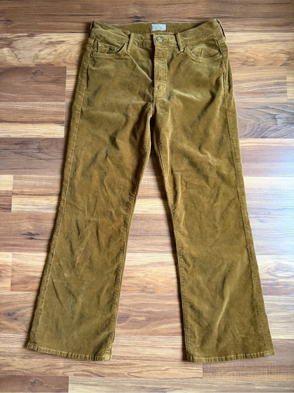MOTHER Outsider Crop Jeans — Okra Hopscotch | Size 29